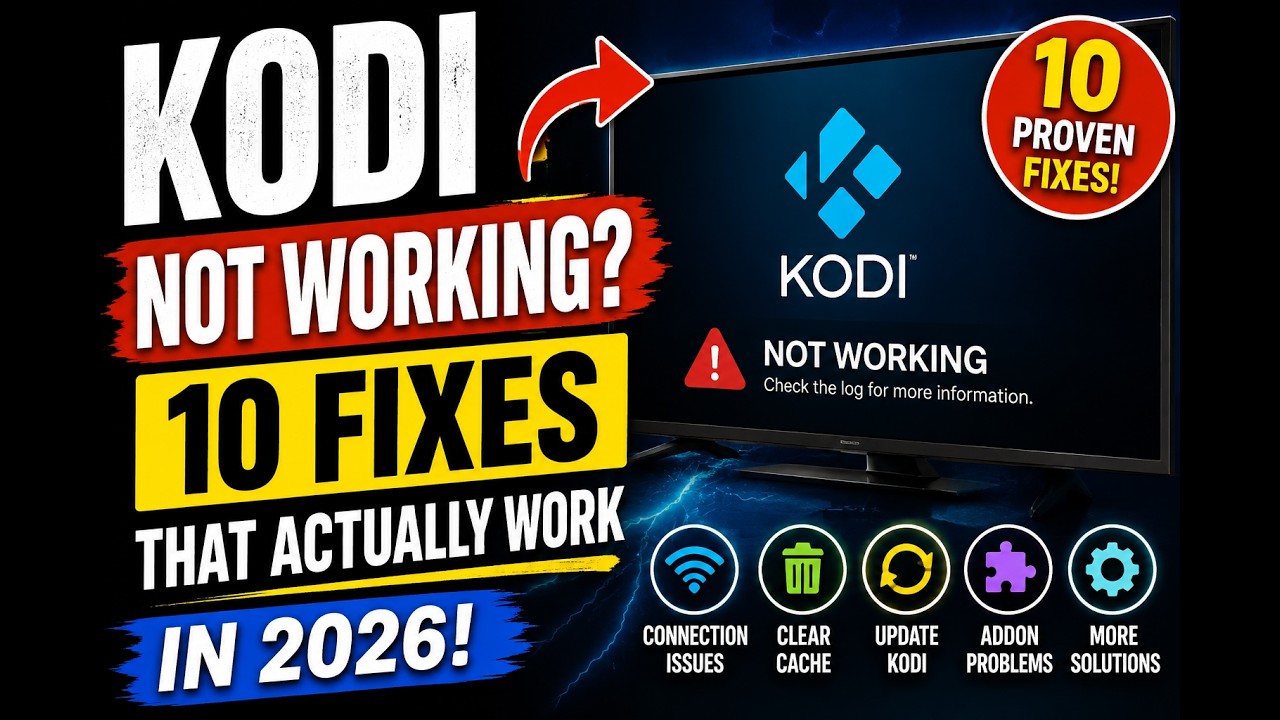 Kodi Not Working ? 10 Fixes That Actually Work in 2026