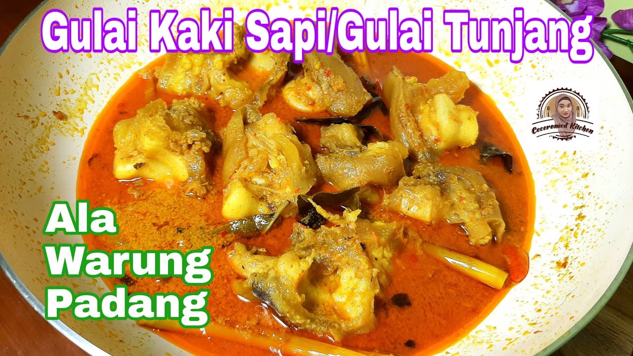 Gulai Kikil Sapi/Gulai Tunjang, Bumbunya Warung Padang Banget