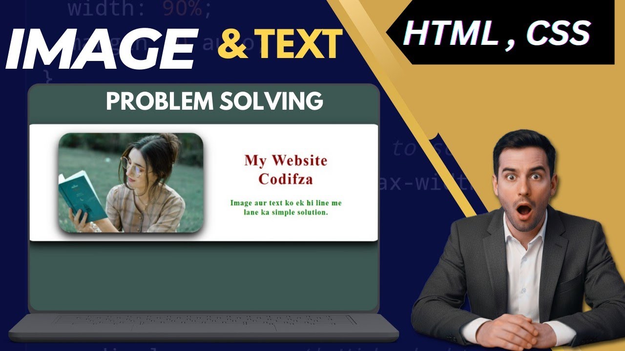 Image Text Side by Side Layout in HTML CSS | Easy Tutorial