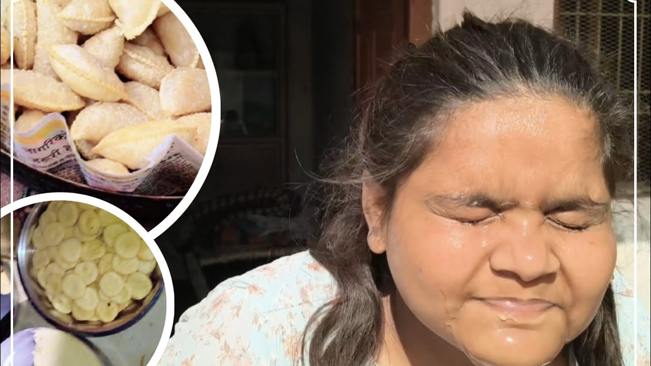 Aaj hamare ghar bani gujiya☺️☺️