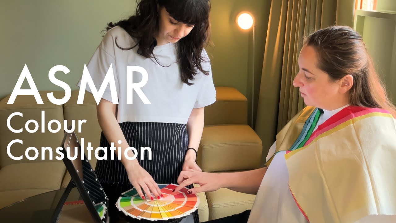 ASMR Personal Colour Analysis with Natasha and a subscriber! (Unintentional ASMR,Real person ASMR)🎨