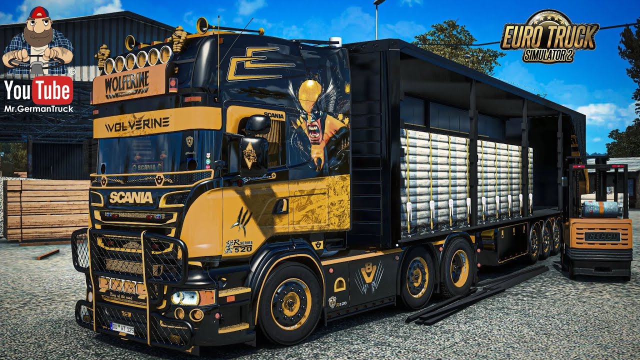 [ETS2 v1.45] Scania V8K Wolverine R520 *Hot or Schrott*