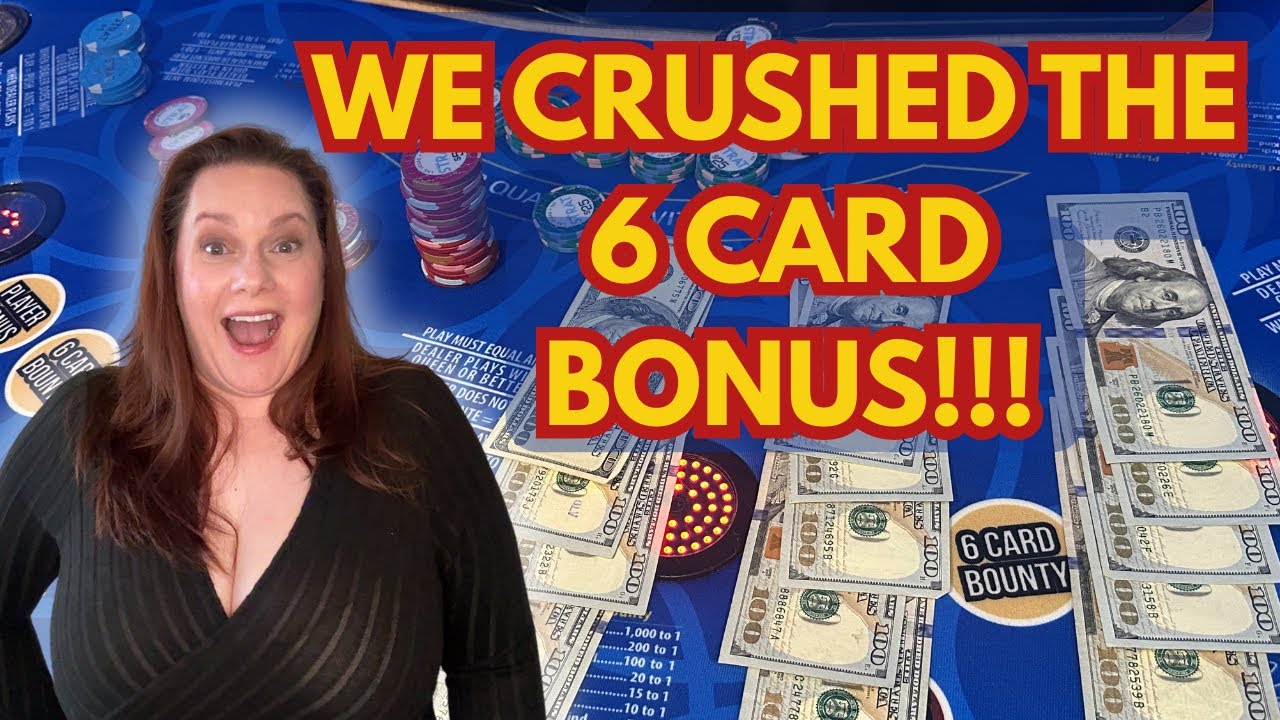 3 CARD POKER in LAS VEGAS!! CRUSHED THE 6 CARD BONUS!!! 🍀🍀