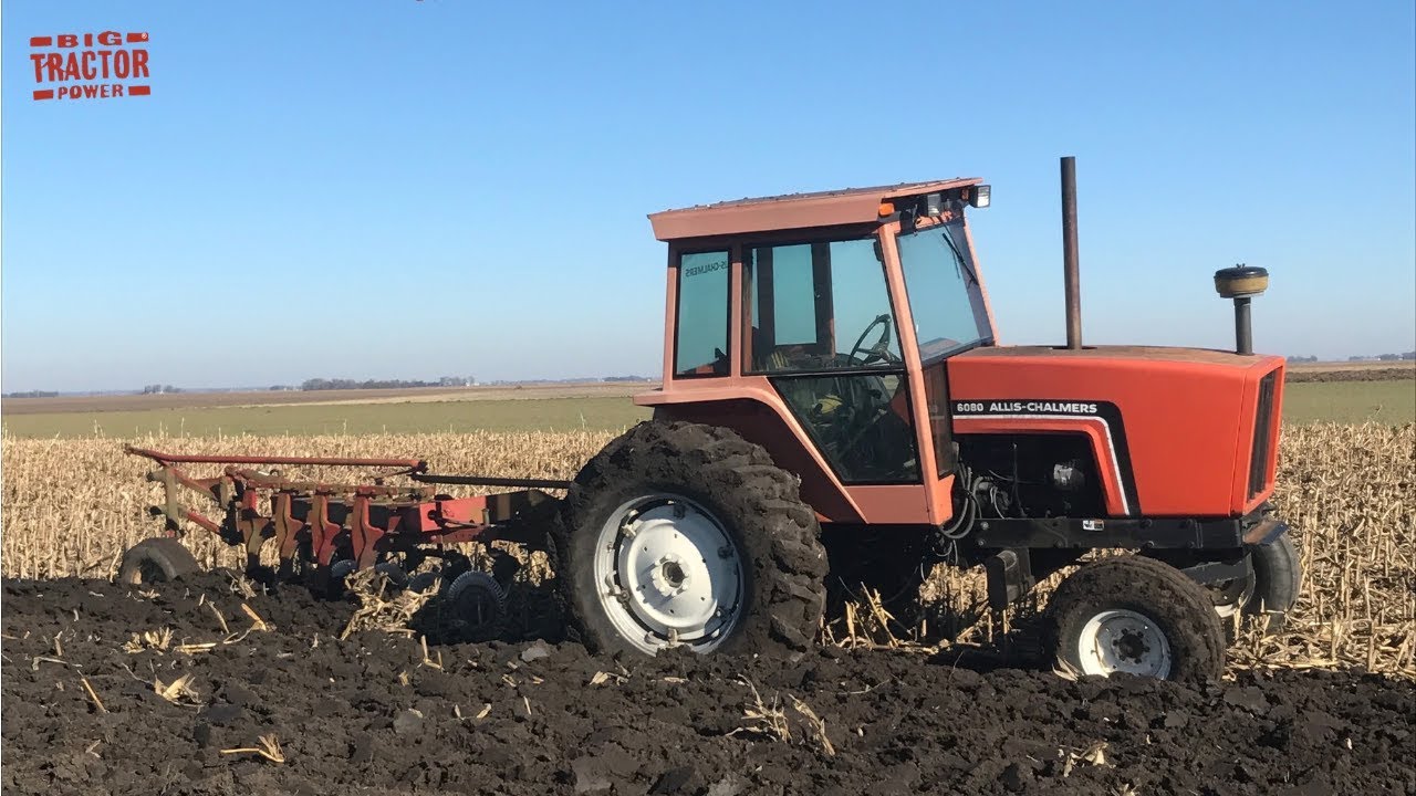 Driverless Tractor Plowing | ALLIS-CHALMERS 6080