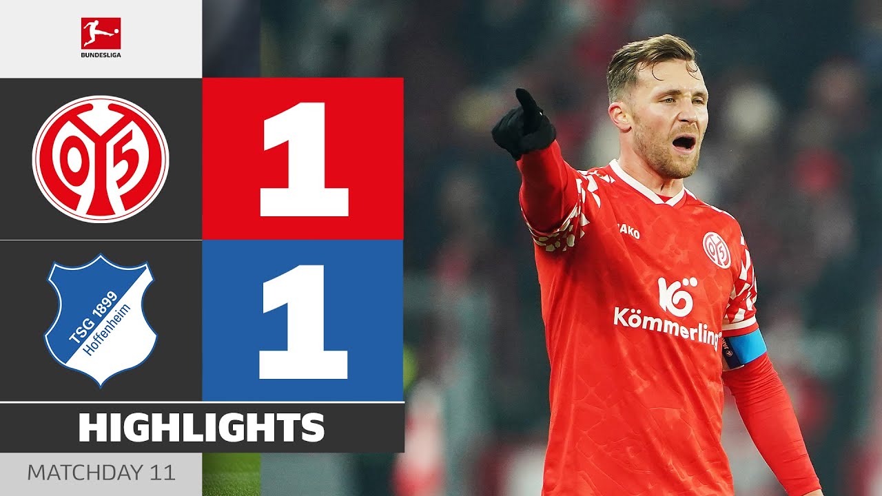 Hard-Fought Draw In Mainz | MAINZ 05 - HOFFENHEIM | Highlights | Matchday 11 &ndash; Bundesliga 2025/26