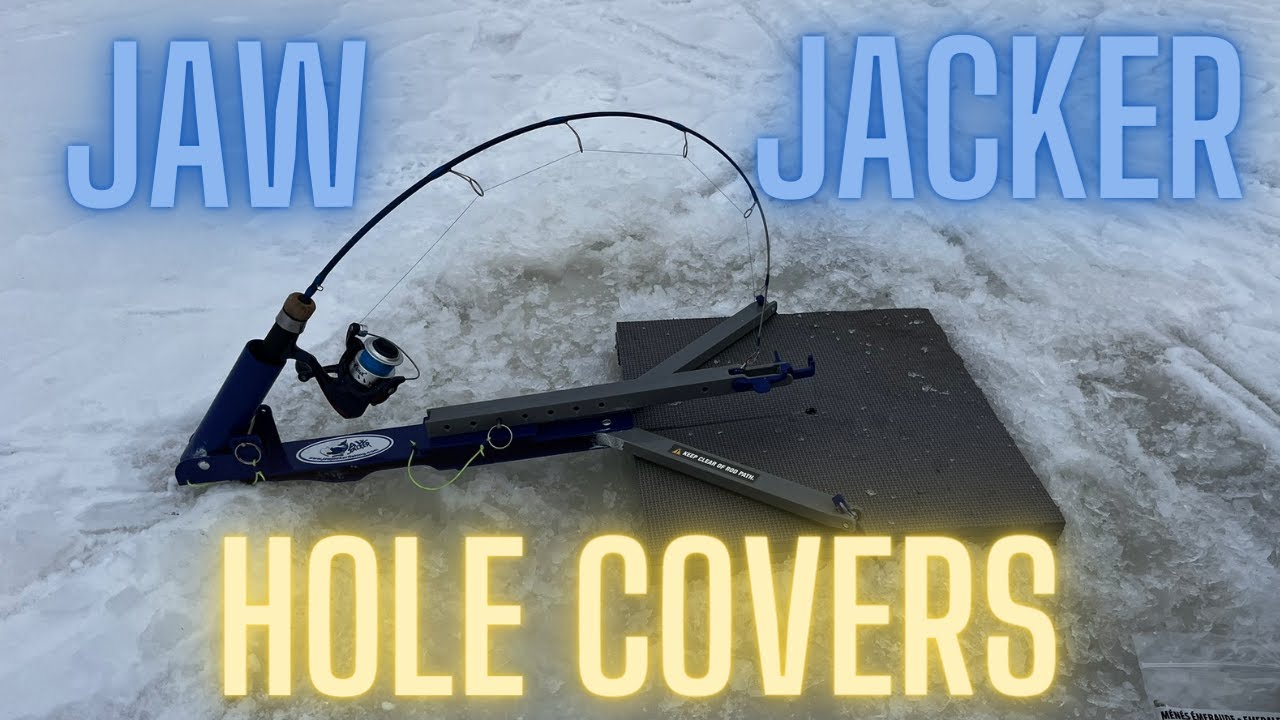 DIY Hole covers for all ice fishing setups (How to SETUP with Jaw Jackers)