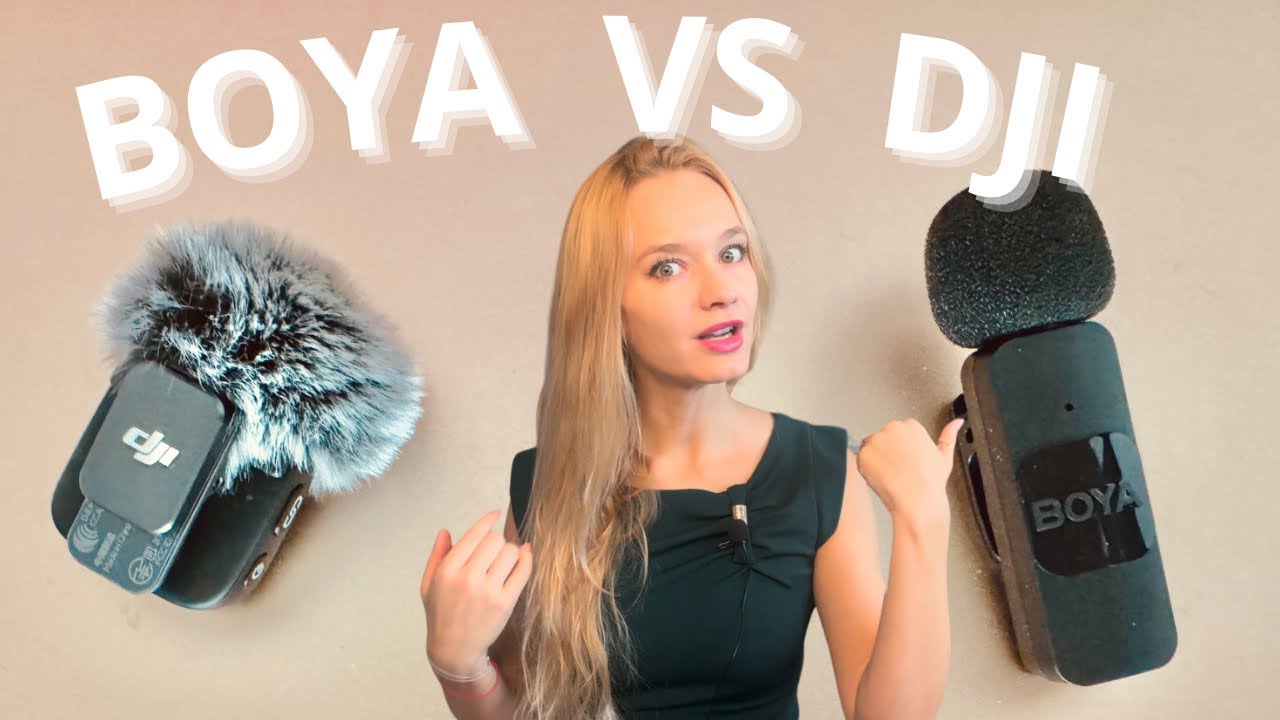 BOYA vs DJI Wireless clip-on Microphone 🎤 Which mic is bettet? Microfone test