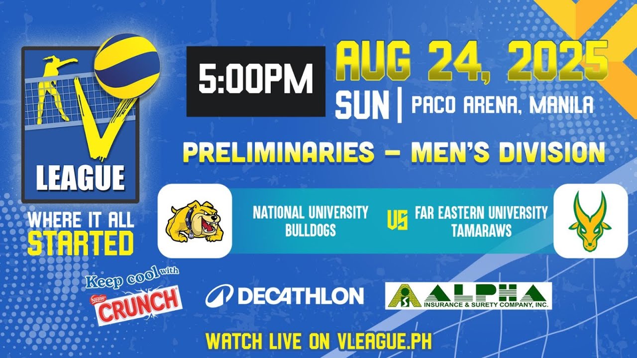 NU vs. FEU - Full Match | Preliminaries | 2025 V-League Collegiate Challenge Men's Category