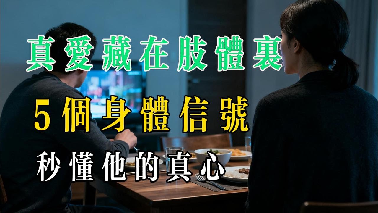 男人五個身體新號，秒懂他的真心