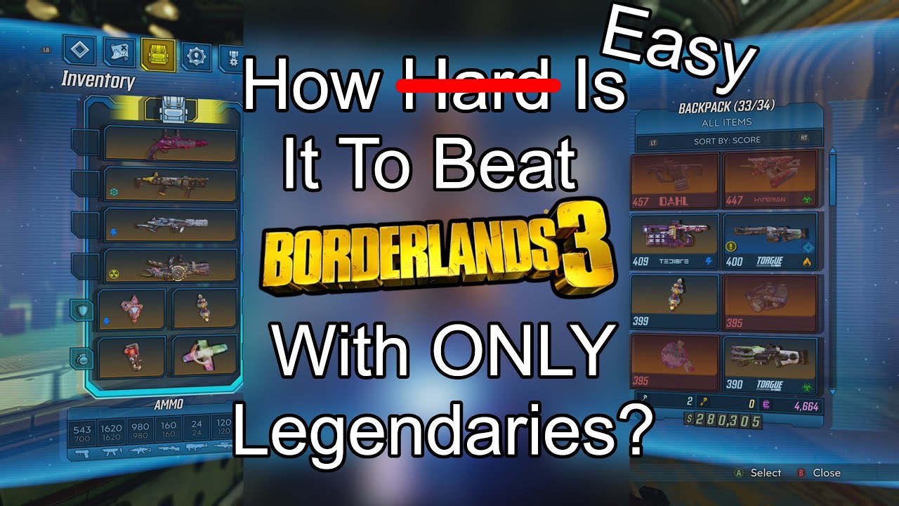How Easy is it to Beat Borderlands 3 With ONLY Legendaries?
