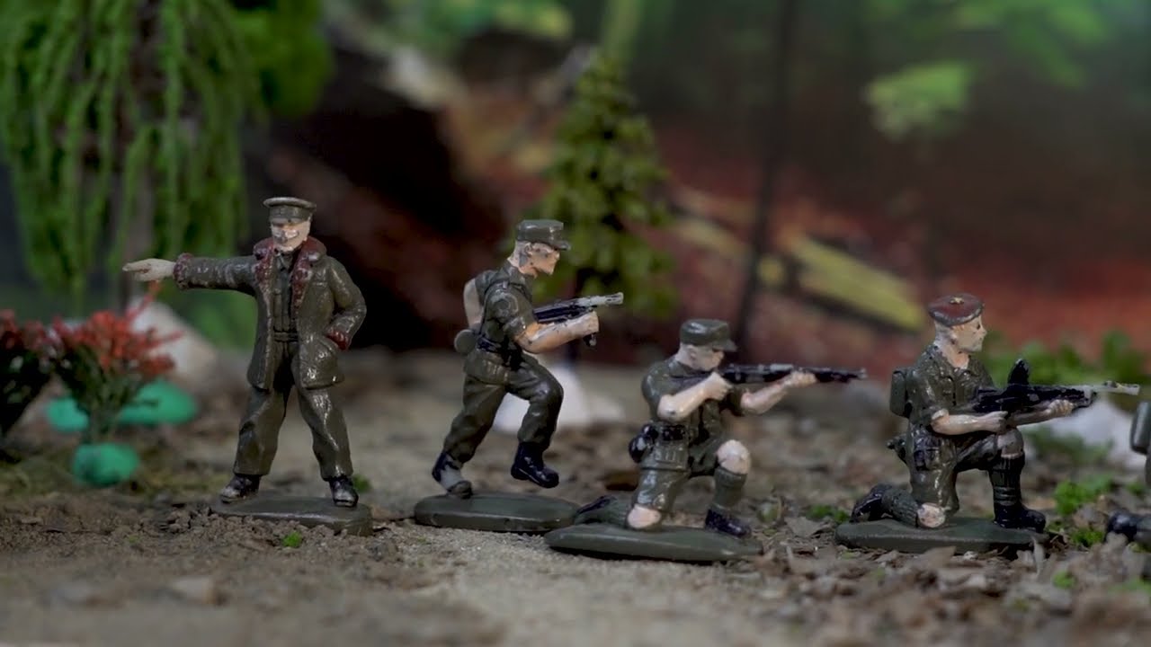 Żołnierzyki PRL kioskowce seria, które zrobiło PZG na bazie Airfix a