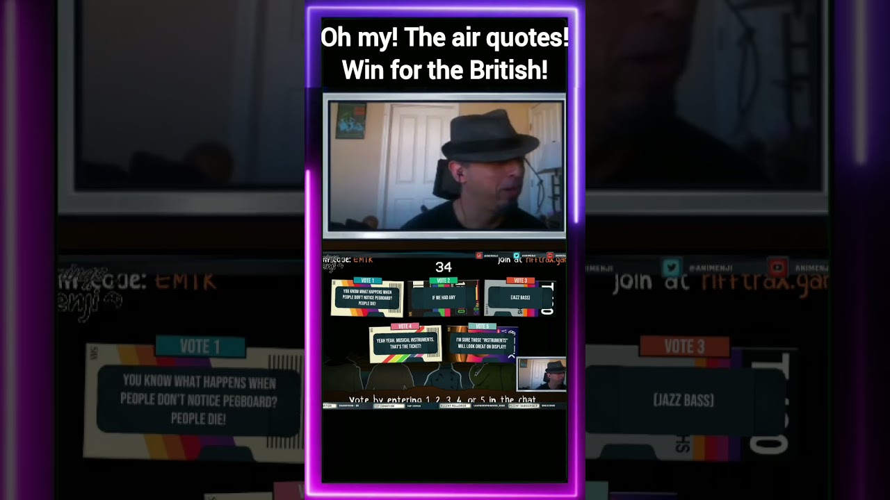 OH MY! The AIR QUOTES! Win for the BRITISH! (Rifftrax: The Game)
