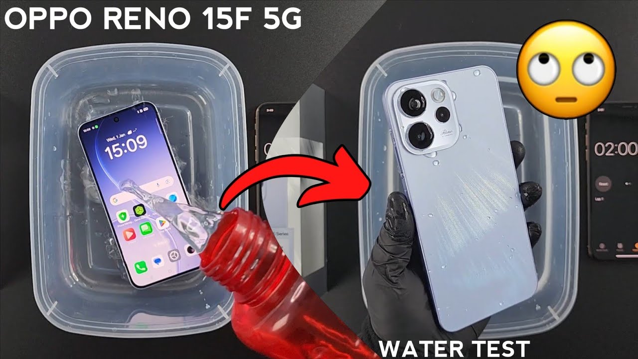 Oppo Reno 15F Water Test 💧💦| Let's See if Reno 15F is Actually iP69 Waterproof Or Not?