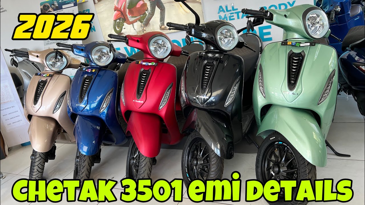 Buying New Chetak Electric Scooter On EMi ??? 2026 Chetak 3501 EMI Details | Best Electric Scooter  