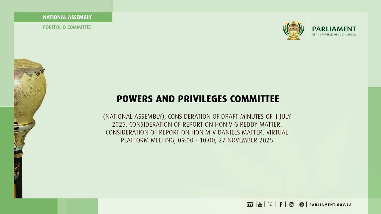 Powers and Privileges Committee, 27 November 2025
