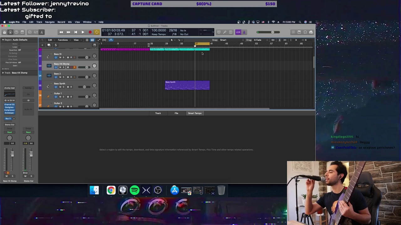 rodditorium first twitch stream 3/12/21 --- bass practice - emotional music - insane shredding