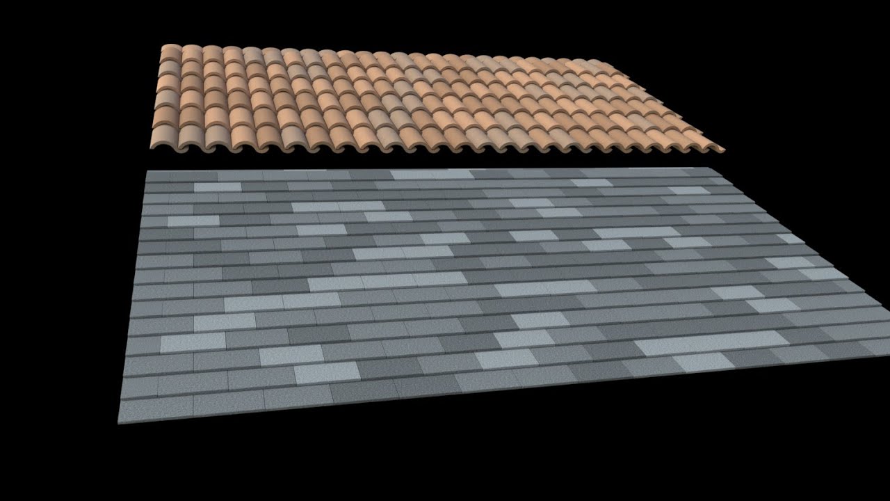 Sketchup - Fast 3D Roof Tiles and Shingles