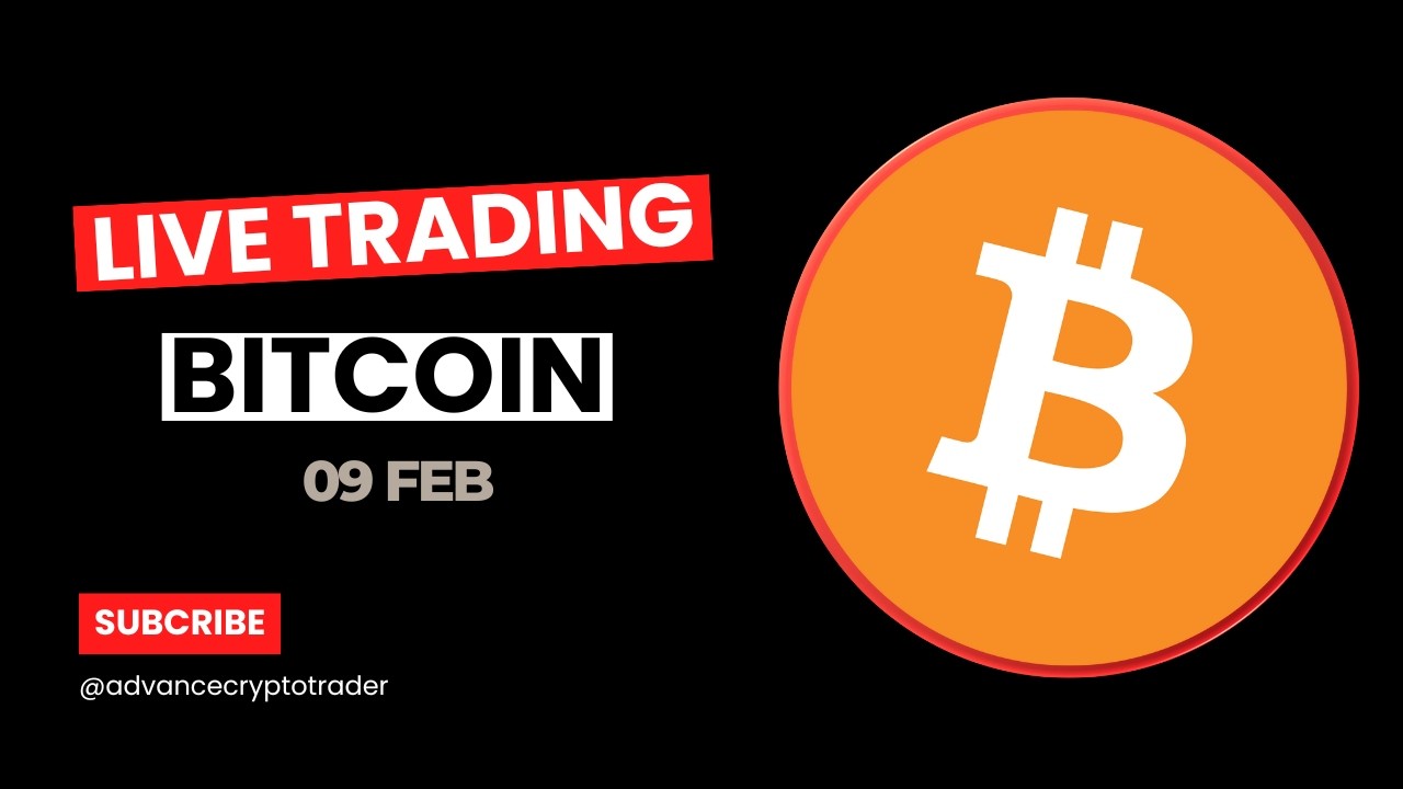 Bitcoin Live Trading || Crypto Live Trading || 09 FEB || Vivek Yadav #bitcoin #crypto #gold