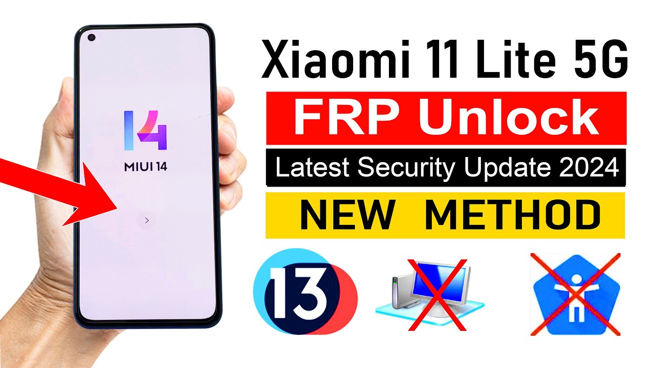 Xiaomi 11 Lite 5G Google Account Unlock MIUI 14 (Without Computer) | Latest Update - 2024