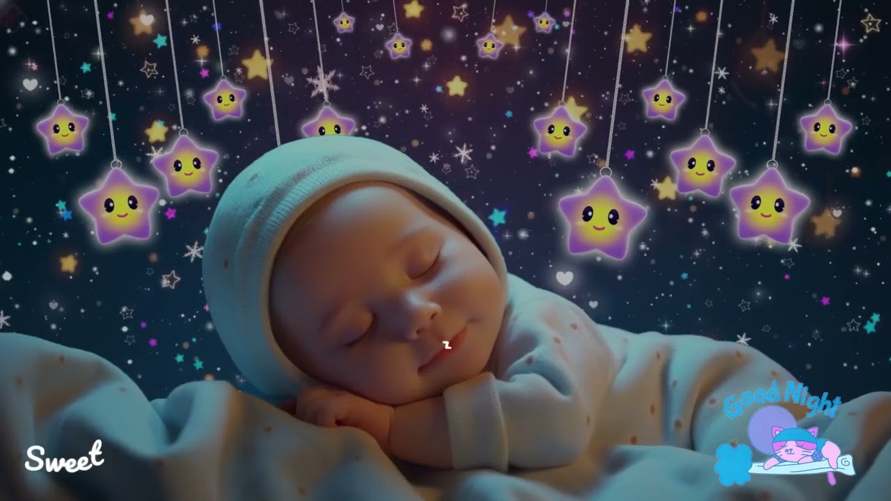 Baby Sleep Music 🍼 Gentle Baby Sleep in 3 Minutes 🌛 Relaxing Night Music 🎶 Mozart & Brahms Lullabies