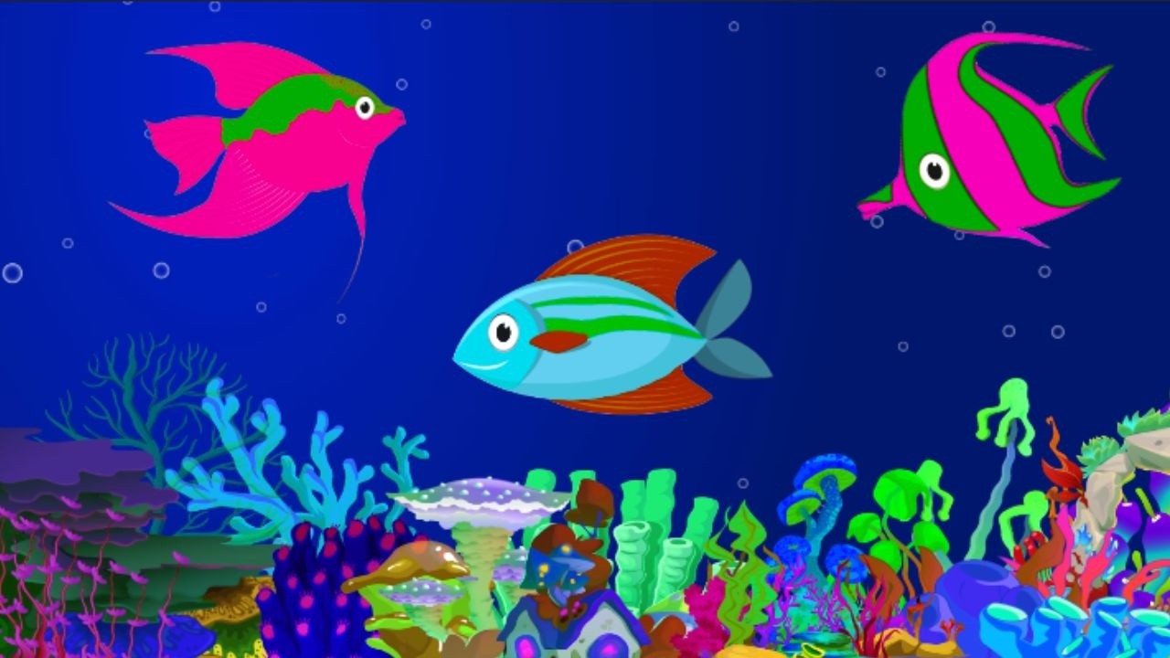 Silent Ocean Bedtime Fish🐟 Lullaby Soft Baby Sleep Music🎶 with Calm Aquarium & Blue Water Visual