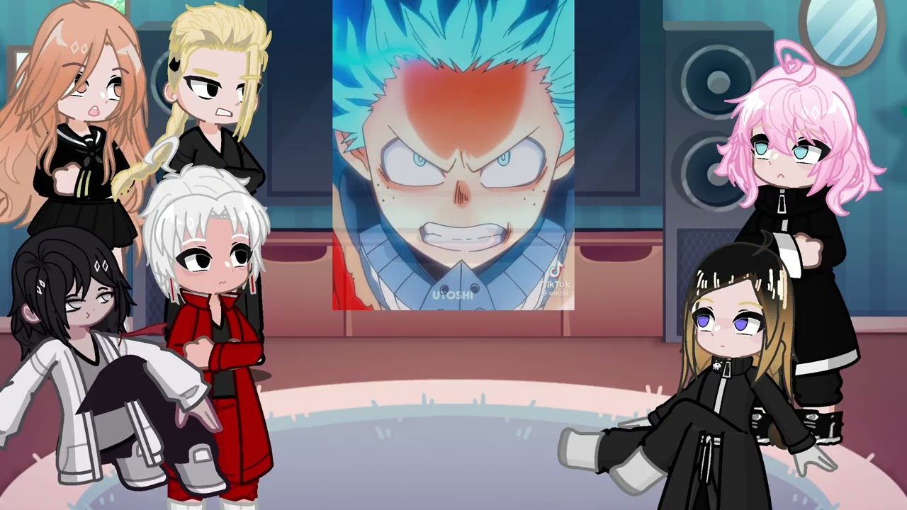 Tokyo revengers react to takemichi as deku | MHA BNHA | Gacha life 2