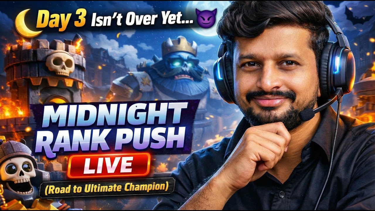 🌙 Day 3 Isn’t Over Yet… 😈 | Midnight Rank Push LIVE (Road to Ultimate Champion)