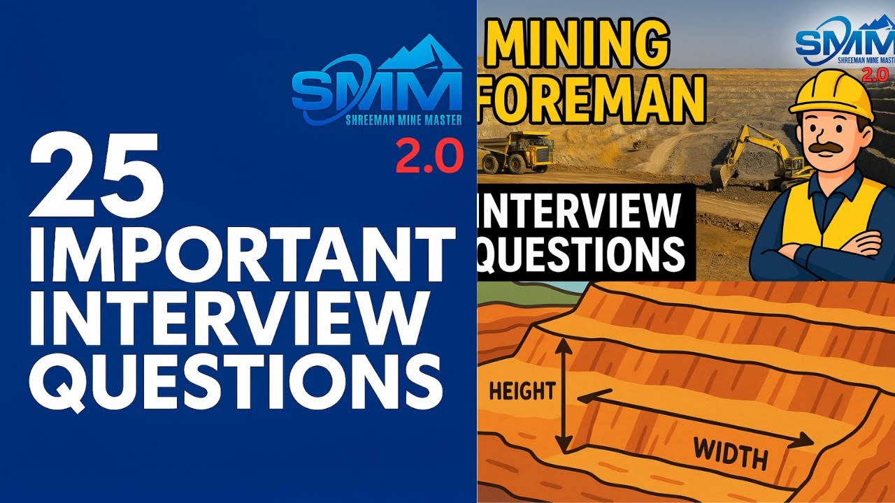 #25 QUESATION Mining Foreman Interview Q&A | Opencast | Skill & Trade Test