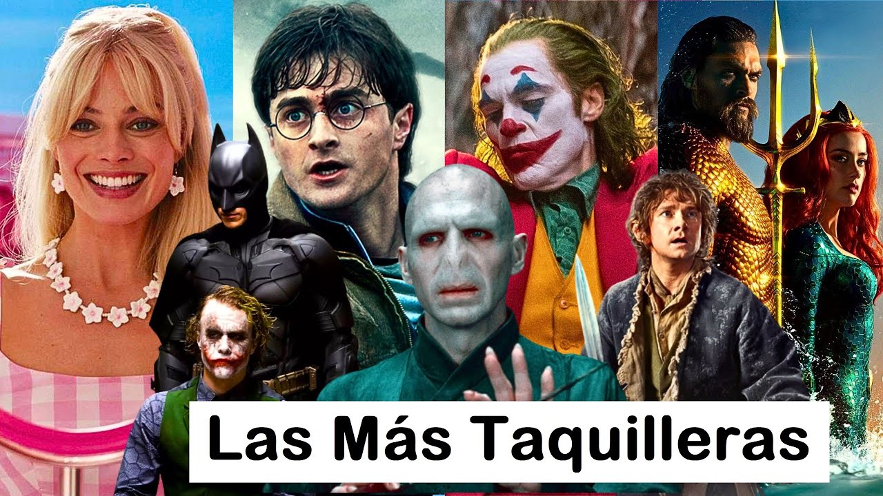 LAS 10 PELÍCULAS MÁS TAQUILLERAS DE WARNER. Harry Potter, The Dark Knight, Joker, Barbie, El Hobbit