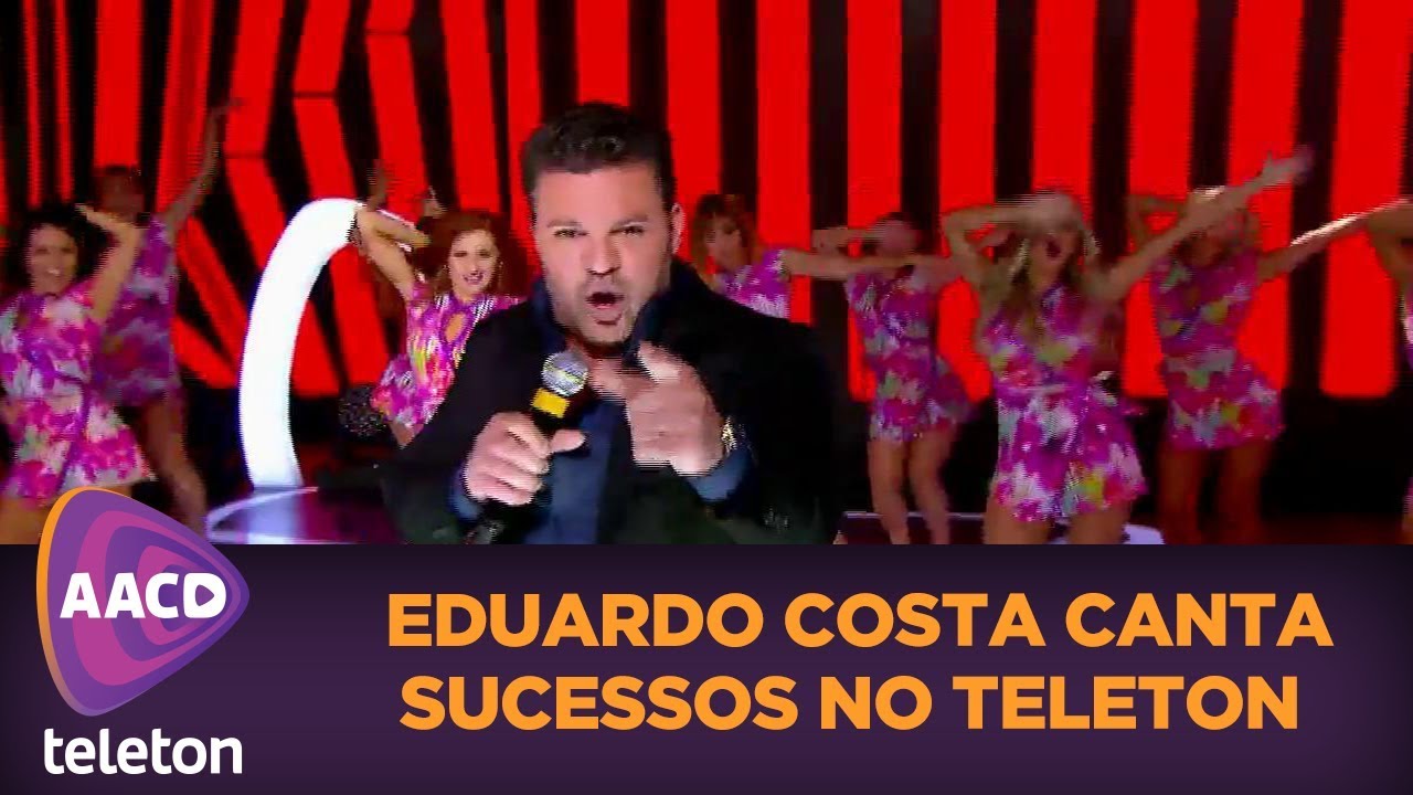 Eduardo Costa canta sucessos e anima plateia | Teleton 2017