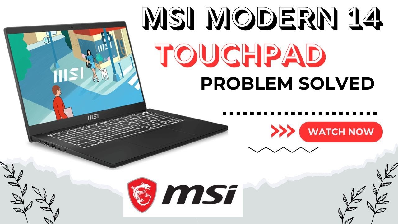 MSI Laptop Modern 14 Touchpad Problem Solved #msi #touchpad #msimodern14