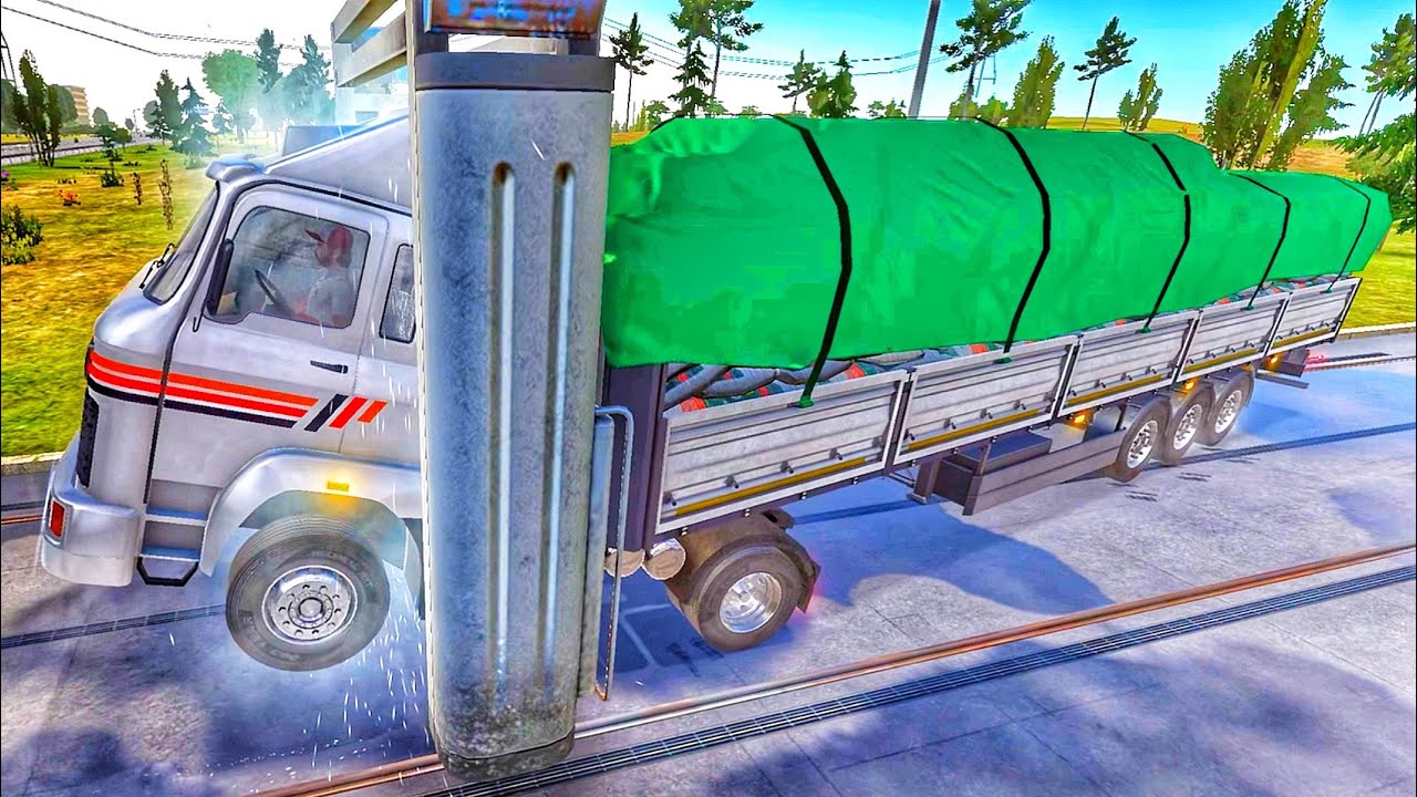 Truck Simulator Ultimate 💥 Crushed by a Car Wash Machine