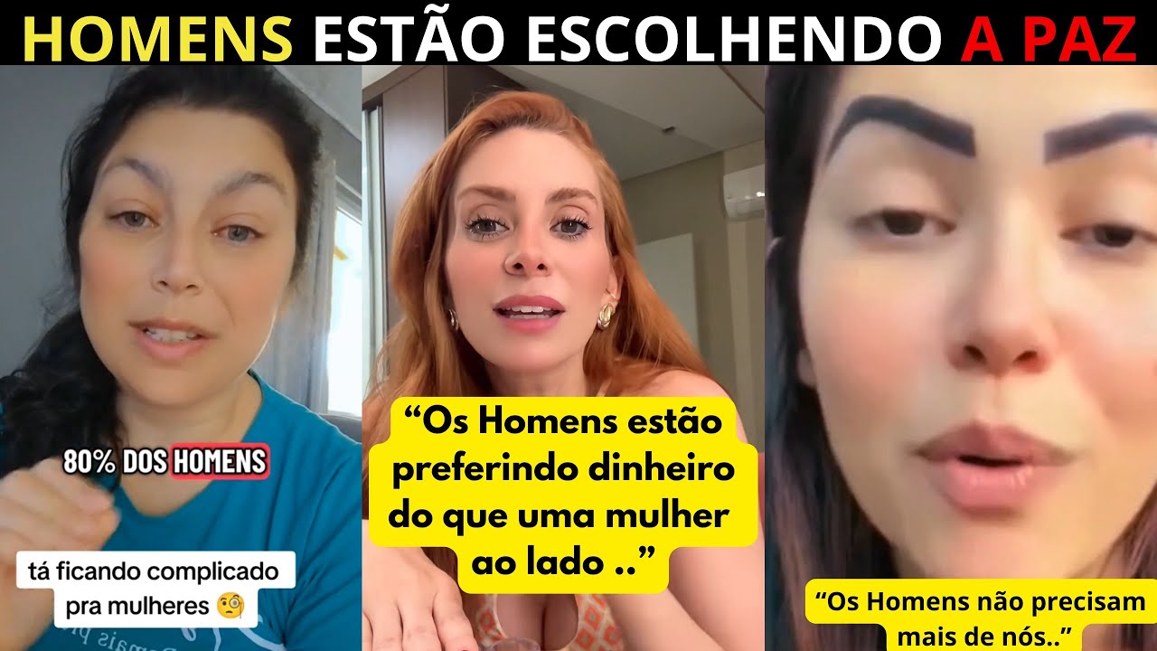 Mulheres SOFREM vendo HOMENS melhores sozinhos  em paz felizes… incomodar muito elas ￼