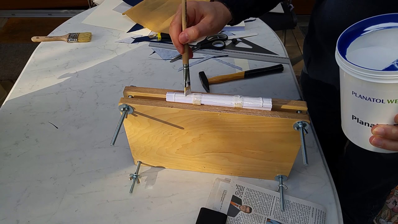 Buchbinden Tutorial 4 - Kleben des Buchblocks