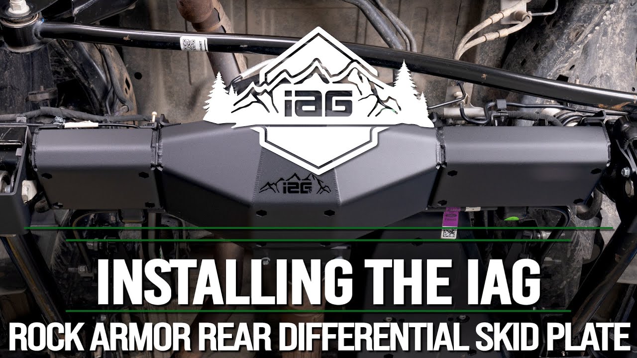 IAG Rock Armor Rear Differential Skid Plate for 2021+ Ford Bronco Install
