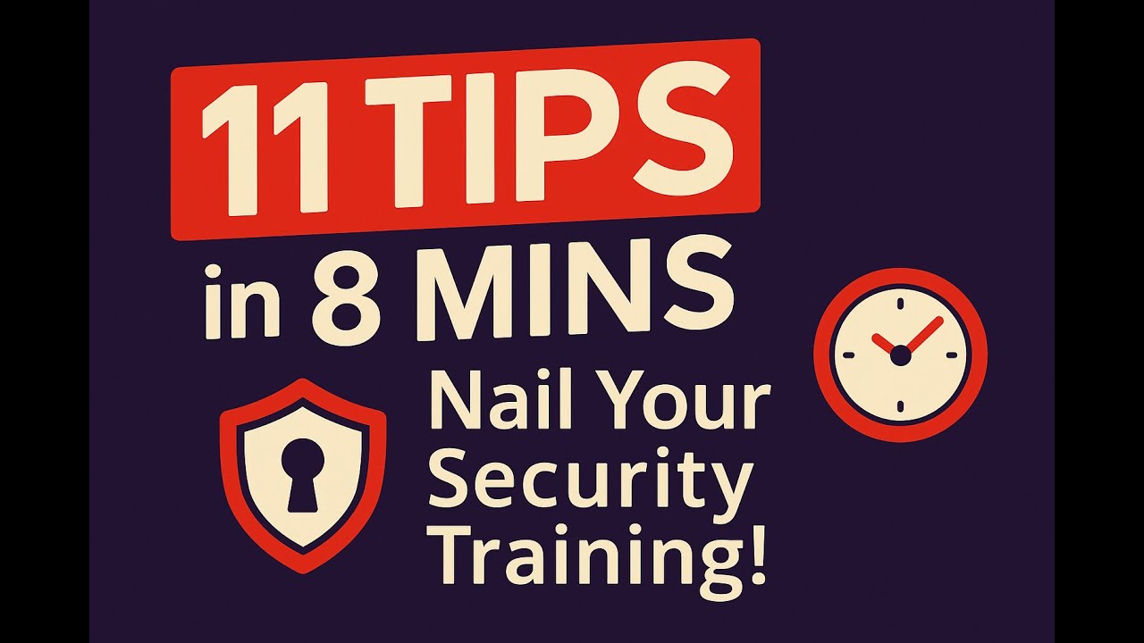 11 tips in 8 minutes to nail your Security Awareness Training