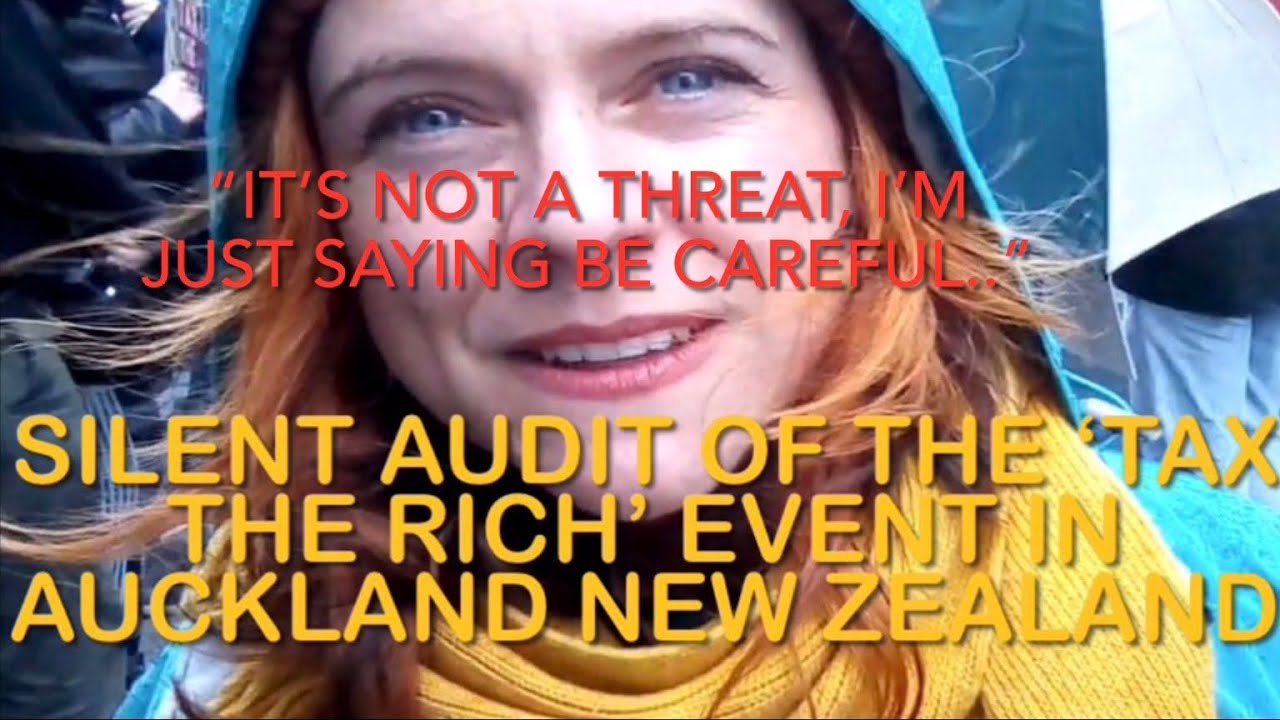 Silent audit of the &lsquo;Tax the rich&rsquo; protest event and March. New Zealand Auckland &lsquo;unite Aotearoa&rsquo;