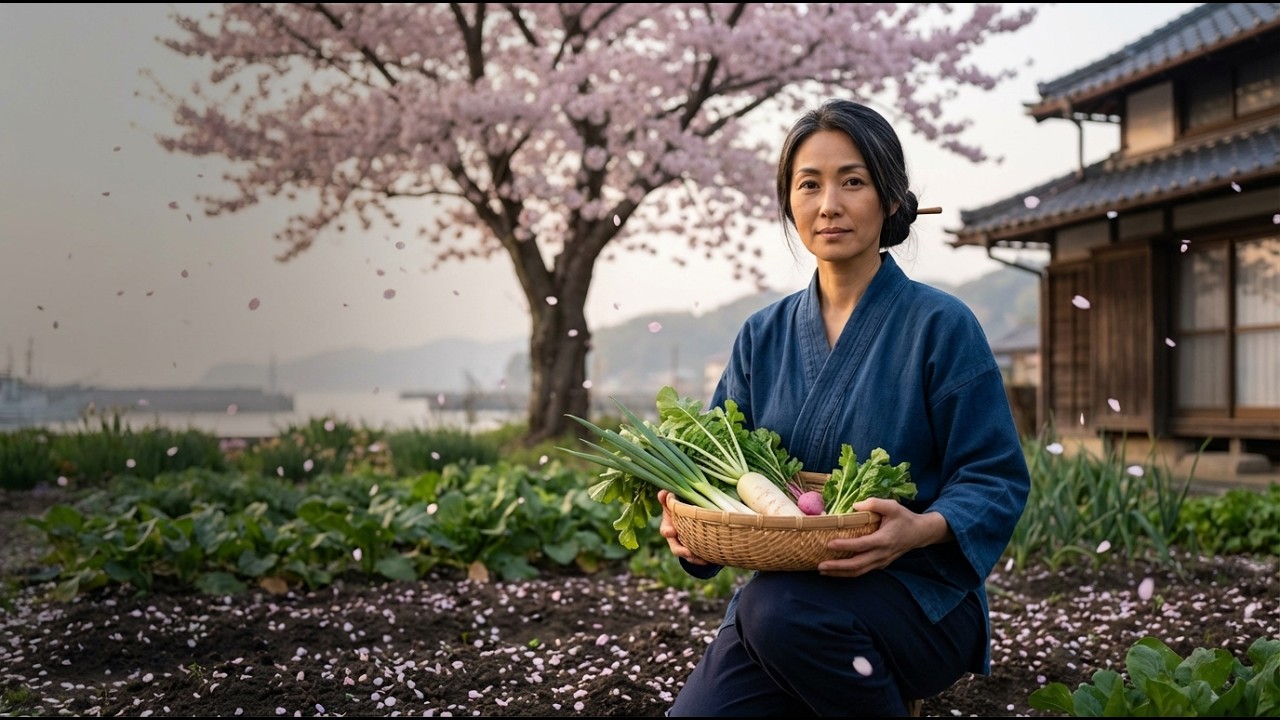 A Quiet Day in a Japanese Fishing Village | Spring Slow Living ASMR