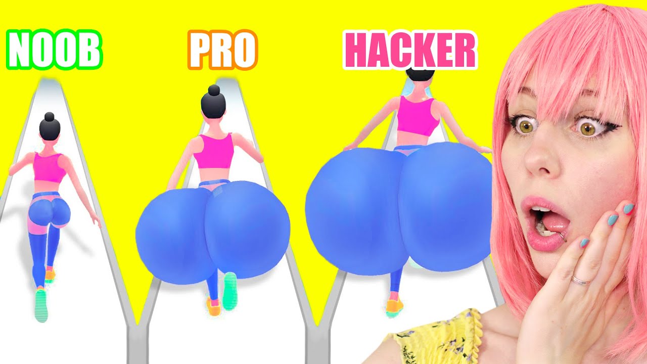 NOOB vs PRO vs HACKER en carreras de twerk | Luna Juega
