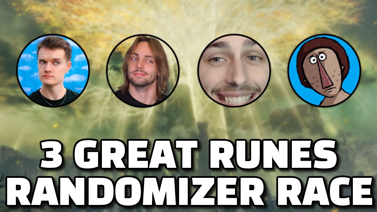 FIRST TO FIND 3 GREAT RUNES WINS | Elden Ring Randomizer Race vs. adef, Captain_Domo, & star0chris