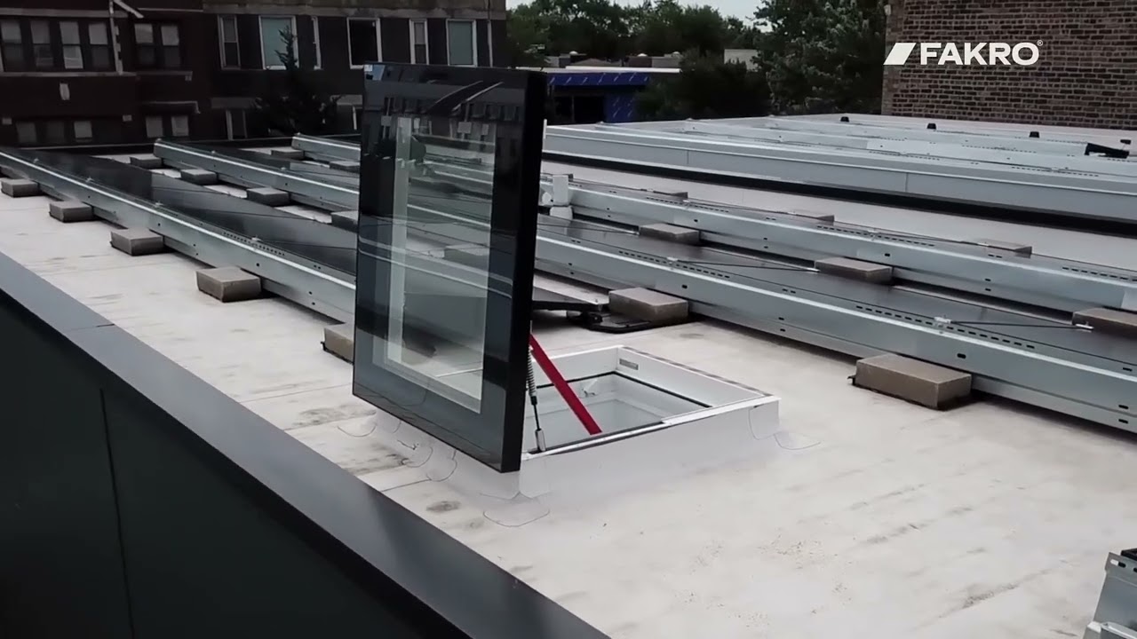 FAKRO DRF Flat Roof Access Skylight – Easy Roof Hatch with Thermal Insulation
