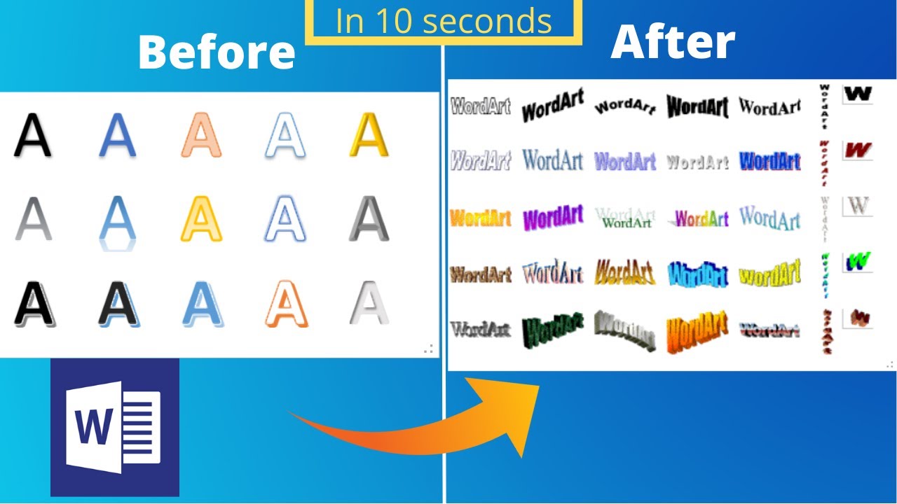 Change WordArt style in MS Word 2010, 2013, 2016, 2019 || Manviya