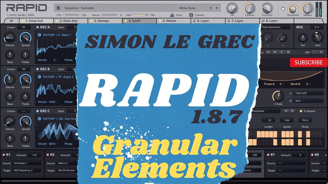 Rapid 1.8.7 | Granular Elements Preview