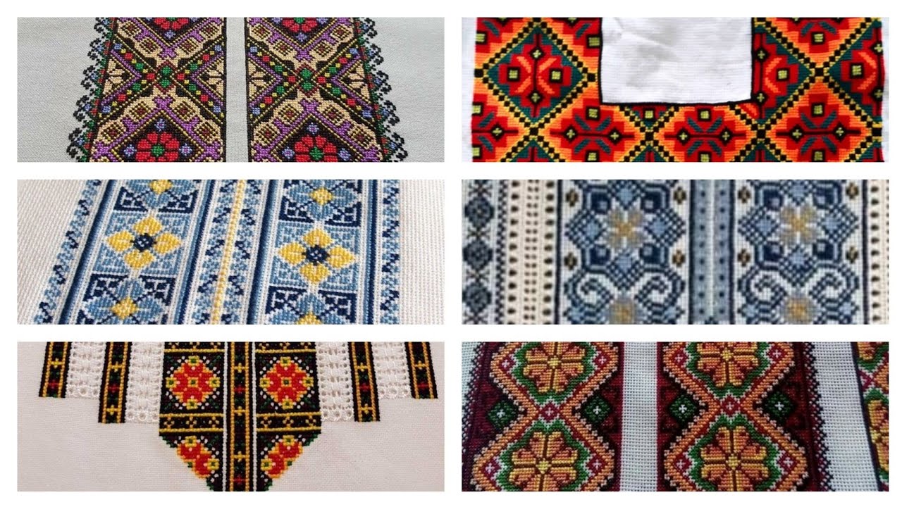 جدیدترین و شیک ترین یخن های گراف دوزی را در این ویدئو ببینید graph embroidery patterns, new designs