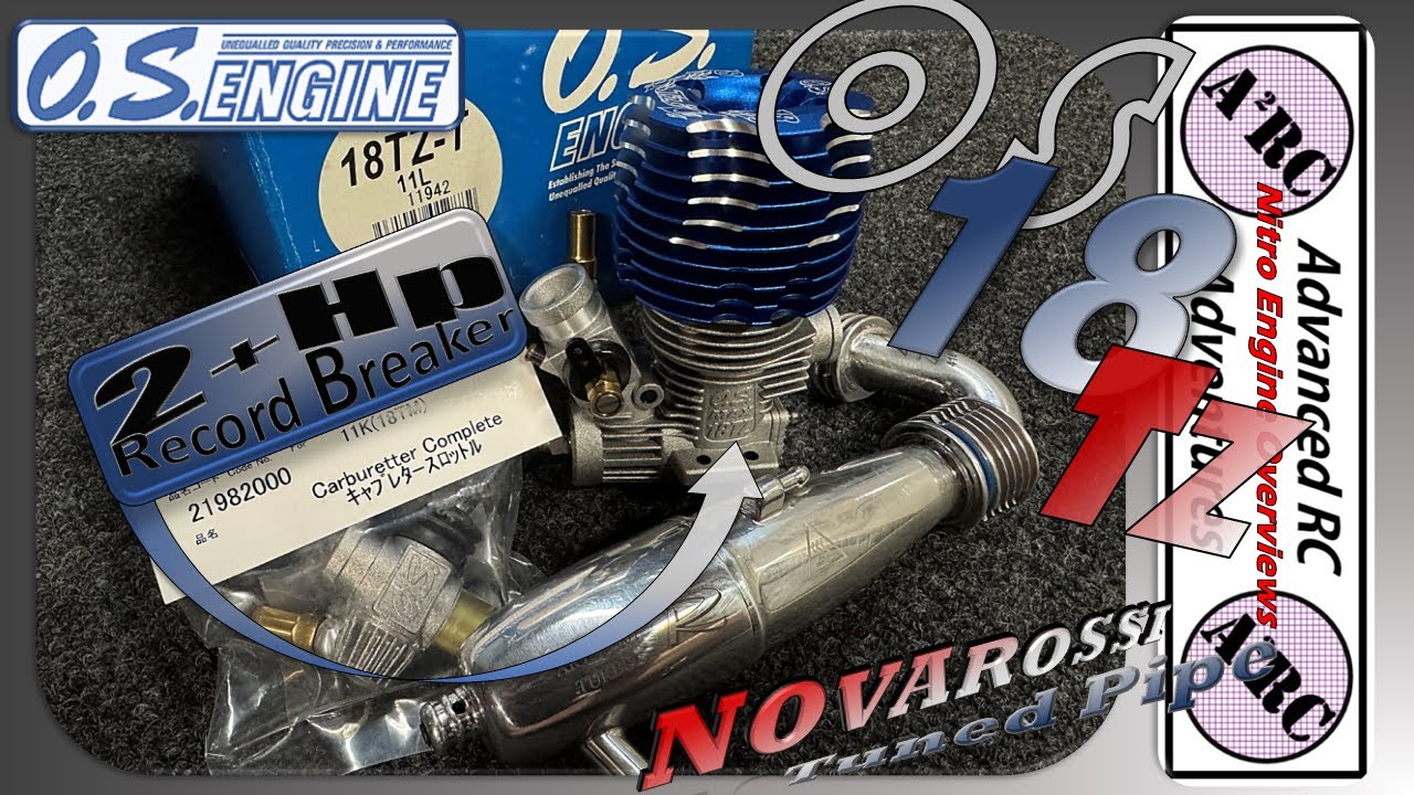 OS 18Tz Nitro Engine Overview vs OS MAX 18 CV-R Comparison - 5 Port 2Hp Record Breaker