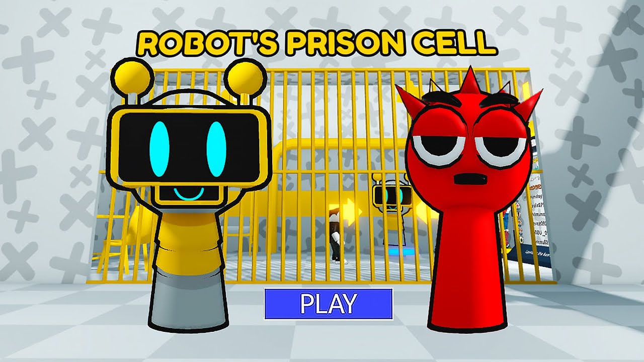 FUN BOT SPLANKI'S VS RED SPRUNKI'S IN PRISON RUN! (Obby) Roblox Gameplay Walkthrough 4K #roblox