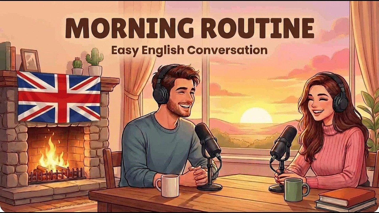 A1 Slow English Listening Practice |  Daily Routine