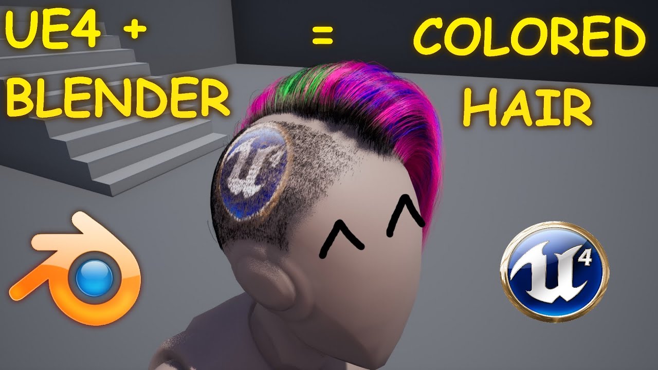 UE4 - Hair Color with Blender - Unreal Engine Groom Color 4.26