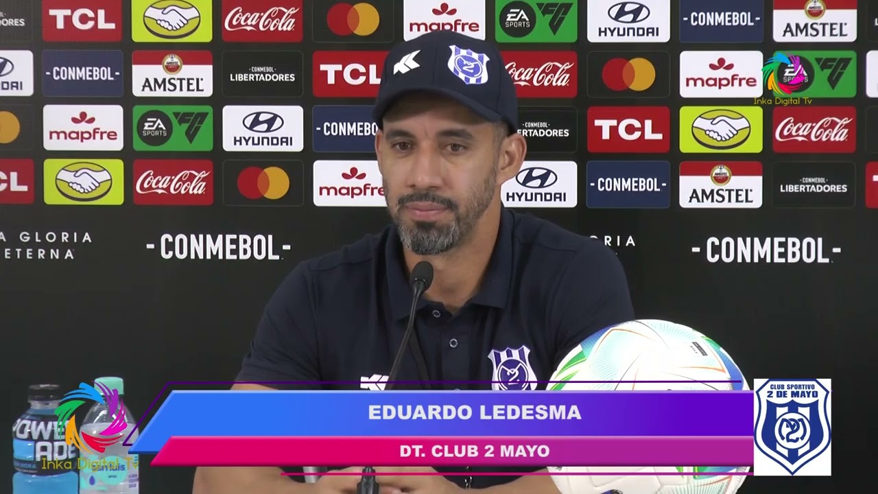 Conferencia de prensa del Club 2 de Mayo de Paraguay tras perder con Sporting Cristal 24/02/2026