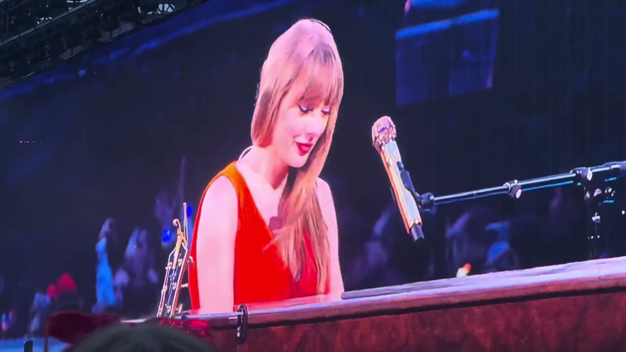 Taylor Swift blows her nose with a hankie in Edinburgh